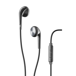 CLUB BLACK CONICAL EARPHONE WITH MIC